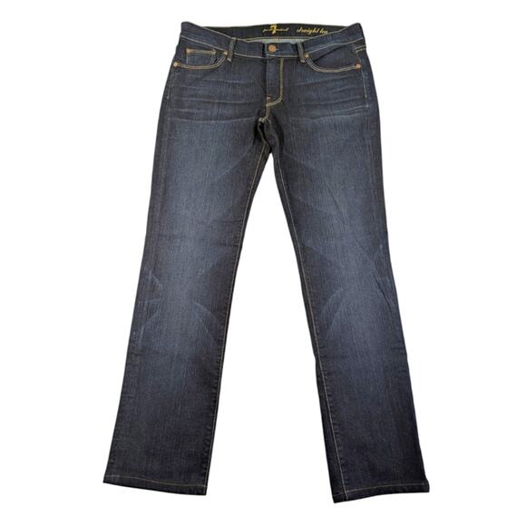 7 for All Mankind Straight EUC $198 size 31 J1646 - Picture 3 of 8